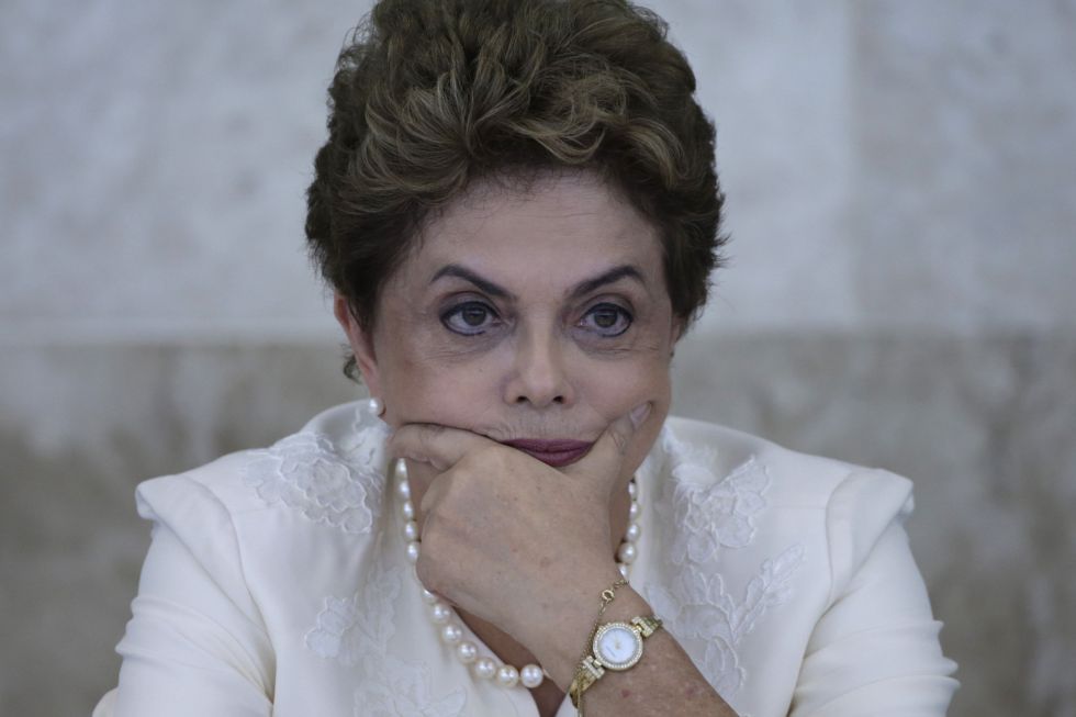 La presidenta brasileña, Dilma Rousseff, en el Consejo De Desarrollo Económico.