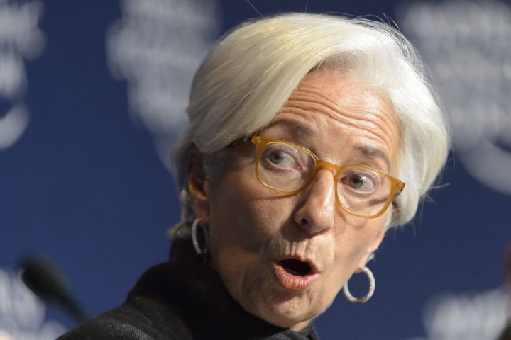 A diretora do Fundo Monetário Internacional, Christine Lagarde A diretora do Fundo Monetário Internacional, Christine Lagarde