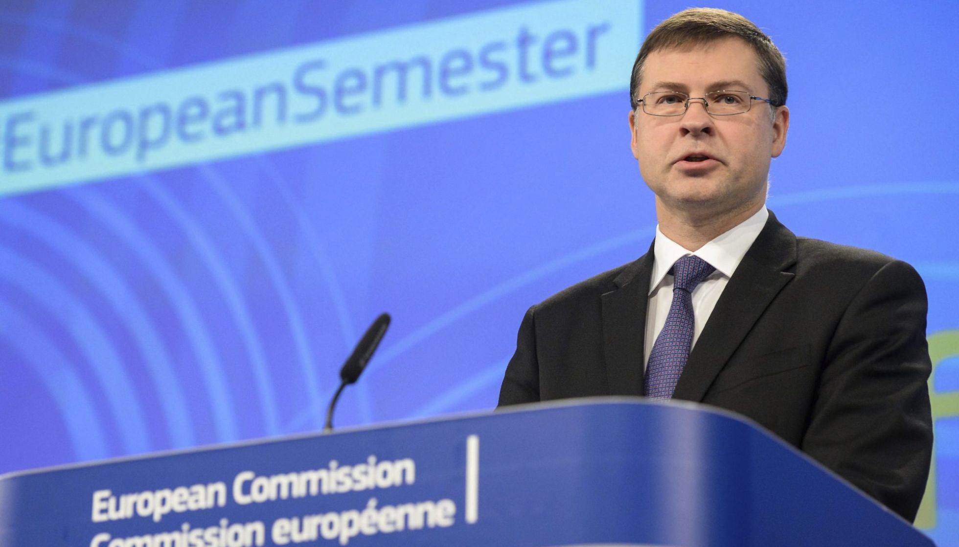 El vicepresidente de la Comisión Europea, Valdis Dombrovskis. El vicepresidente de la Comisión Europea, Valdis Dombrovskis.