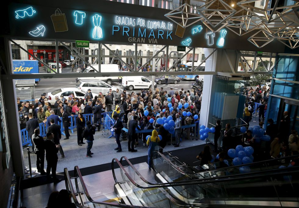 La inauguración de la tienda de Primark en Gran Vía en octubre
