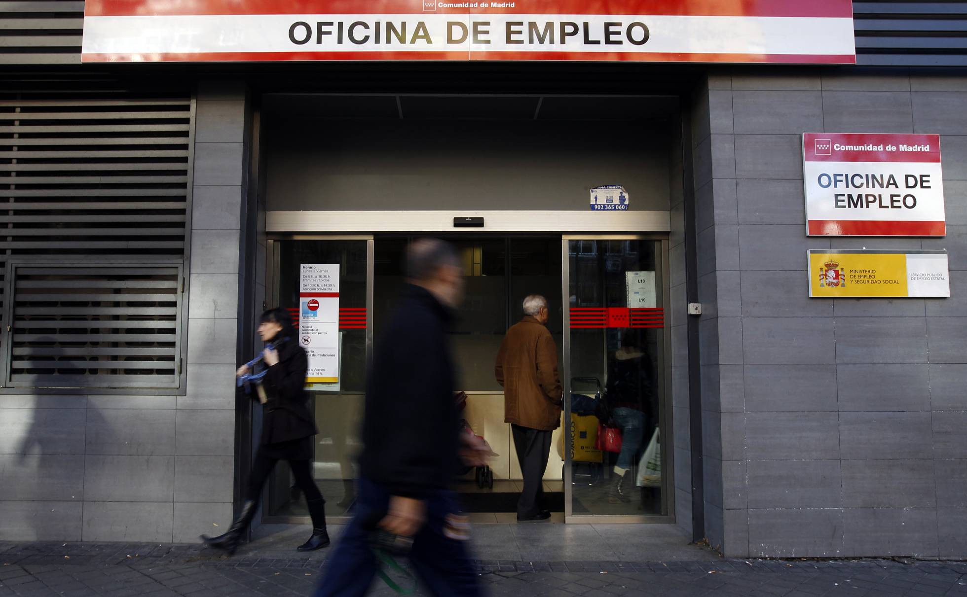 Una oficina de empleo en Madrid Una oficina de empleo en Madrid