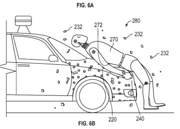 Google patenta un capó adhesivo para los atropellos del coche autónomo