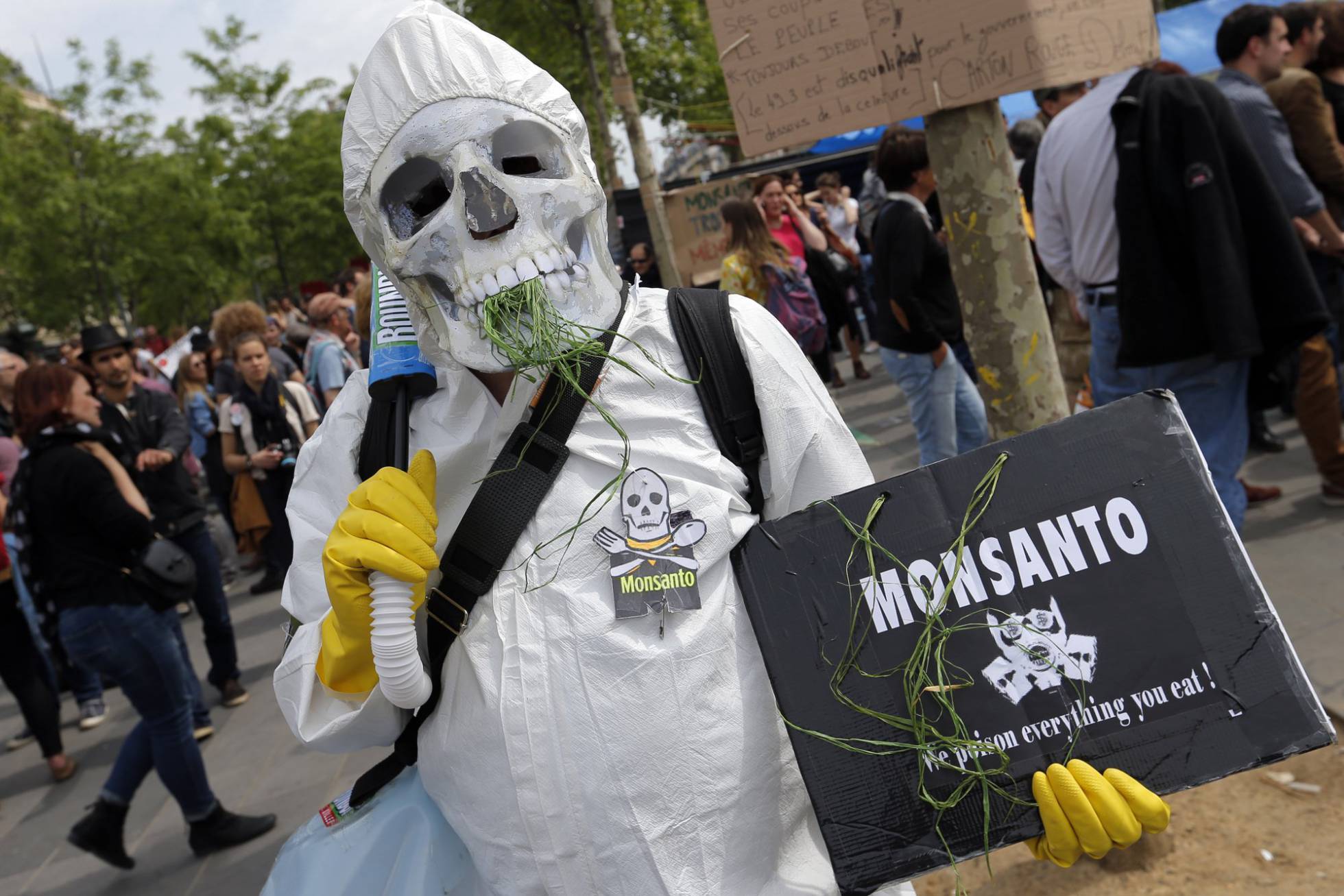 Manifestación contra Monsanto en París el sábado pasado Manifestación contra Monsanto en París el sábado pasado