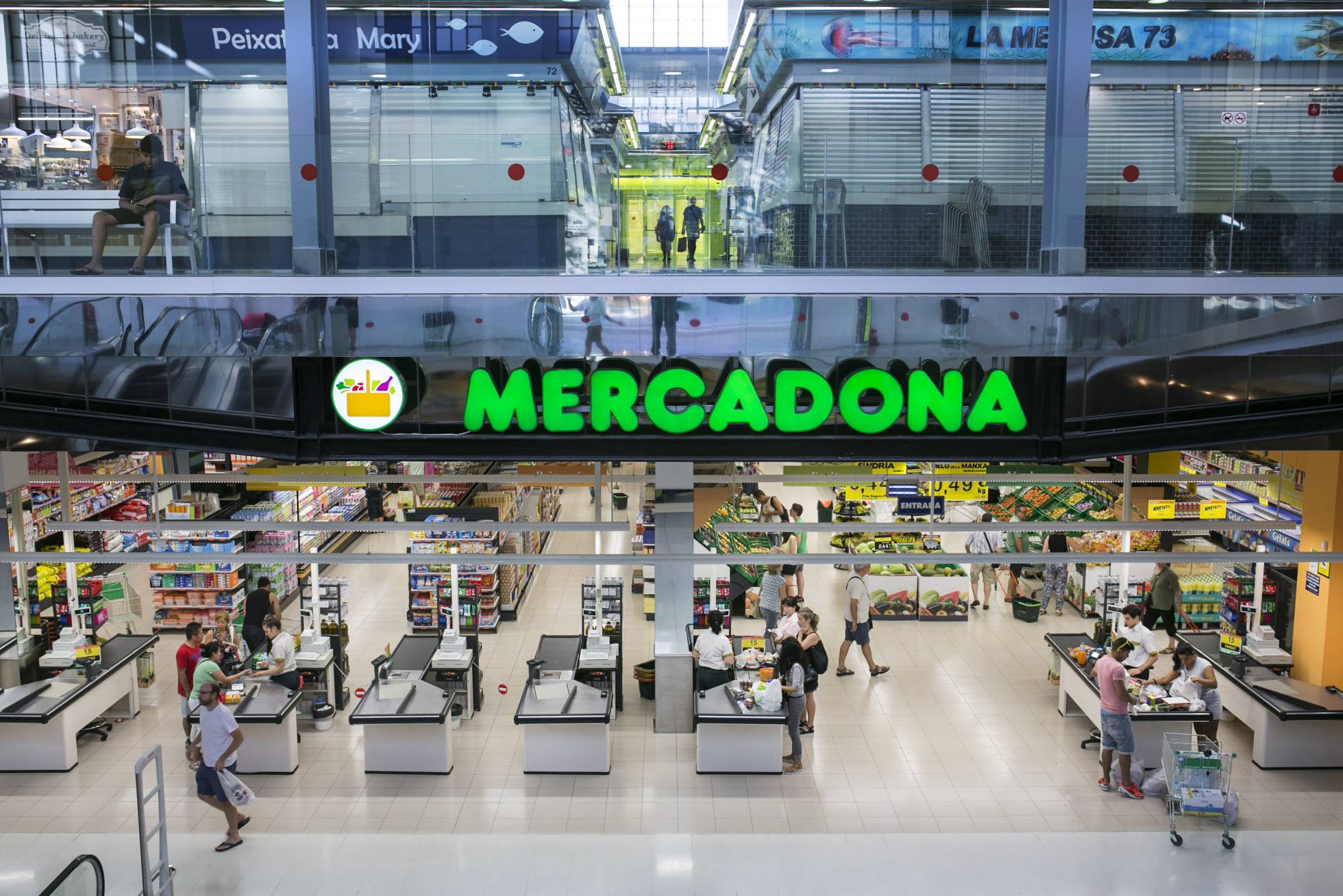 Un supermercado de Mercadona en Barcelona Un supermercado de Mercadona en Barcelona