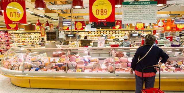 Un supermercado Alcampo, en Vigo.