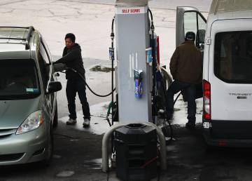 Gasolinera de Exxon en el barrio de Brooklyn