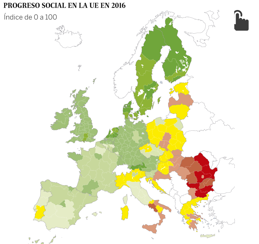 Un nuevo mapa de la desigualdad en la UE
