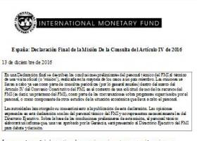 El FMI pide a España subir el IVA y revisar el gasto en Educación y Sanidad El FMI pide a España subir el IVA y revisar el gasto en Educación y Sanidad