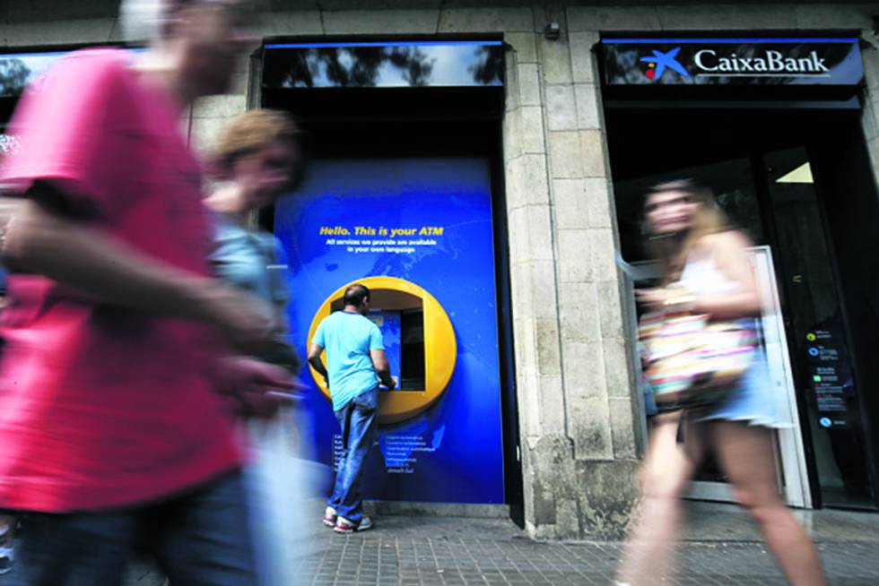 Oficina de CaixaBank en Barcelona.