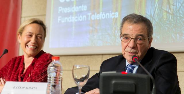 César Alierta durante su intervención de los itinerarios formativos de Empleo Digital.