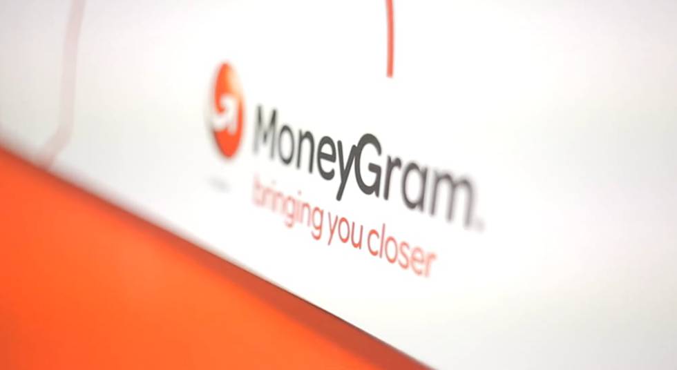 Logo de MoneyGram, una de las principales firmas de envío de remesas del mundo.
