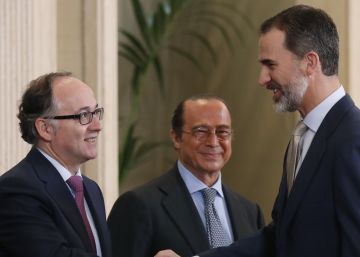 El Rey recibe a la dirección de Iberia por su noventa aniversario El Rey recibe a la dirección de Iberia por su noventa aniversario