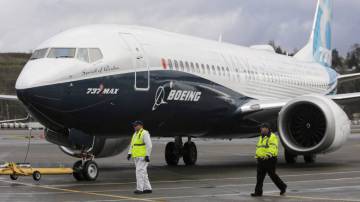 El modelo de pruebas de B737 MAX en Seattle.