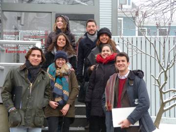Los ganadores del torneo organizado por la Fundación Española de Debate Jurídico en su viaje a Boston.