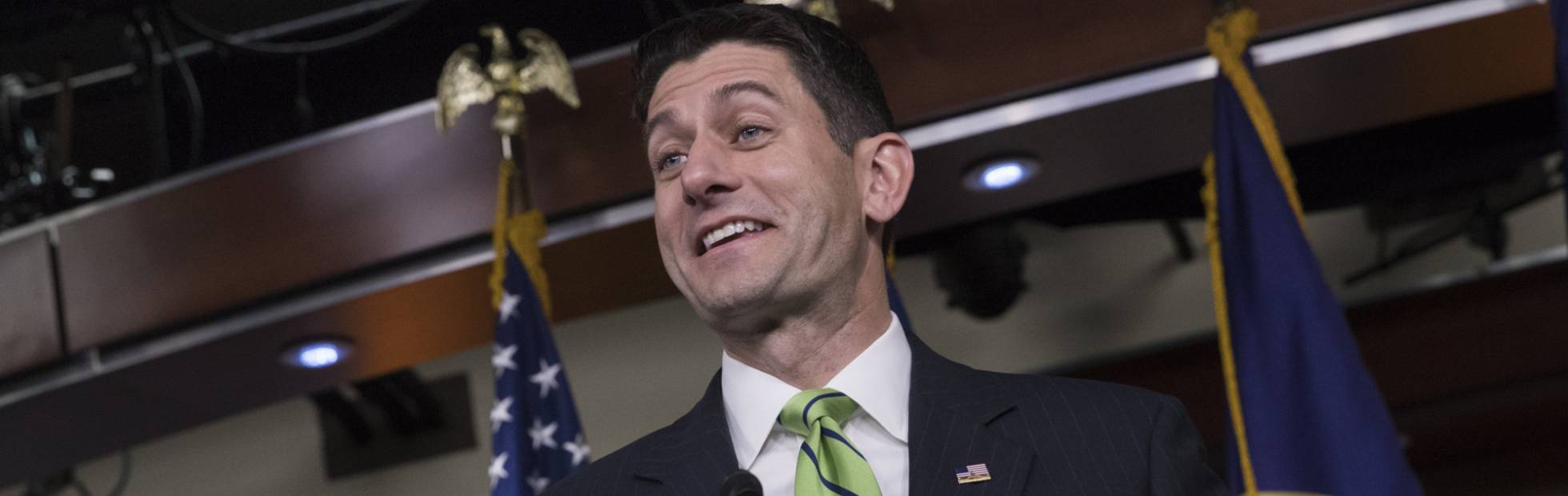 El presidente de la Cámara de Representantes de EE UU, Paul Ryan.