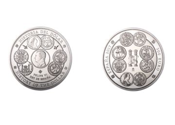 España fabrica una moneda de un kilo de plata como homenaje al dólar España fabrica una moneda de un kilo de plata como homenaje al dólar