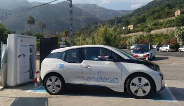 Punto de recarga de Endesa en Mallorca.