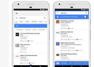 Google lanza un sistema que busca empleos disponibles en una zona concreta Google lanza un sistema que busca empleos disponibles en una zona concreta
