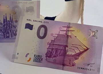 Billetes legales de cero euros, a 2,5 euros