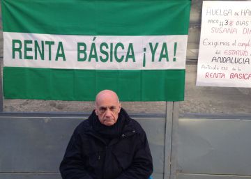 38 días en huelga de hambre para reclamar la renta básica
