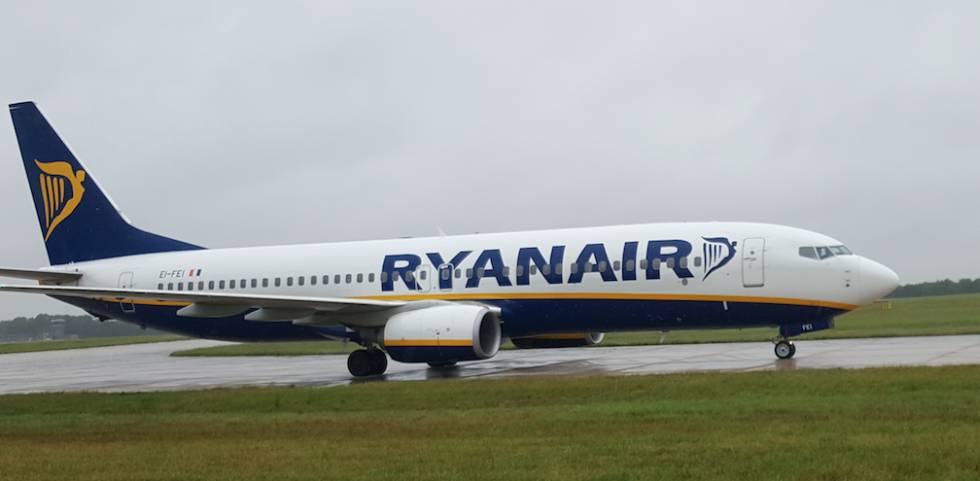 Un avión de Ryanair.