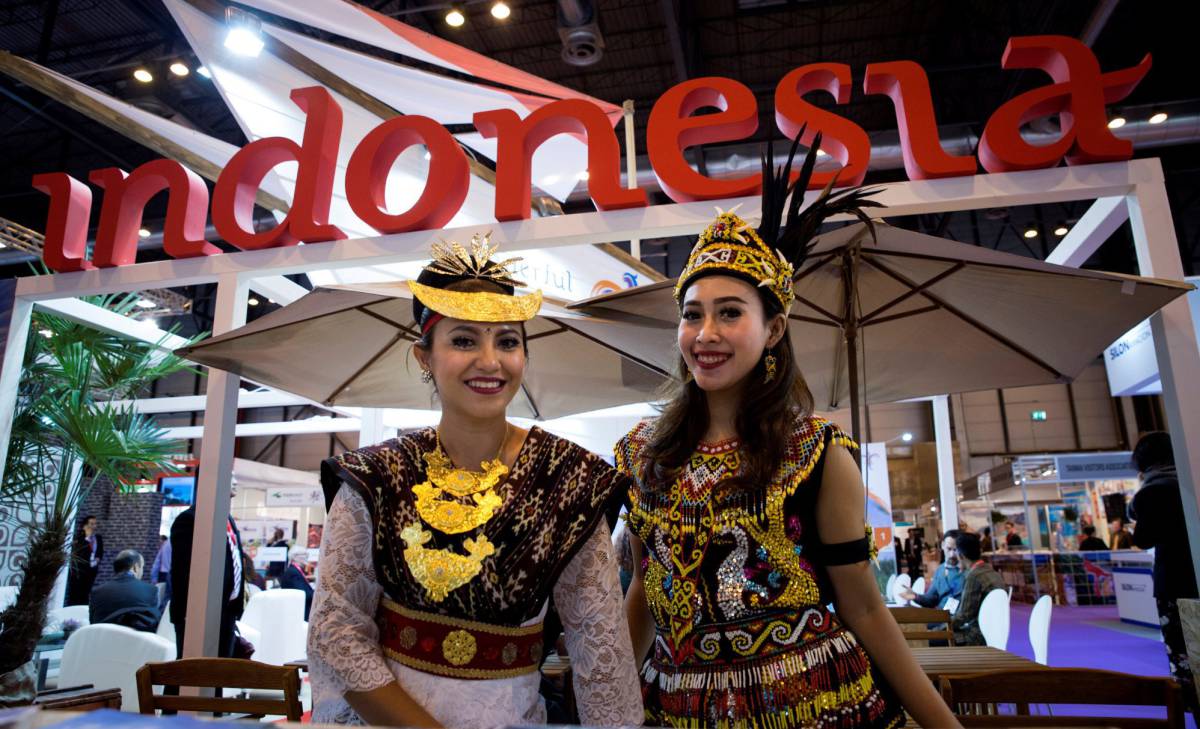 Vista del stand de Indonesia en Fitur.