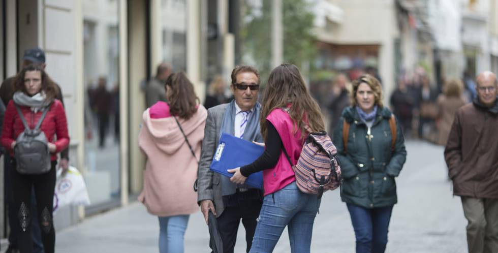 Una captadora, en Sevilla.
