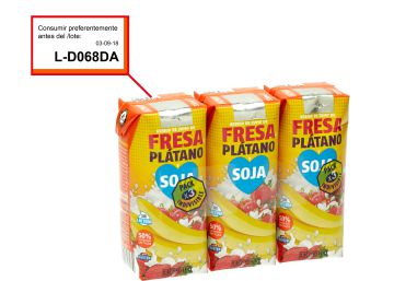 Mercadona retira un lote de bebida de soja porque contiene proteína de leche