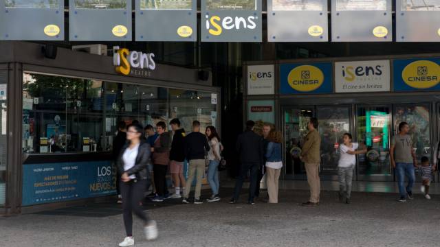 Taquillas del complejo Cinesa Méndez Álvaro, en el barrio madrileño de Atocha.