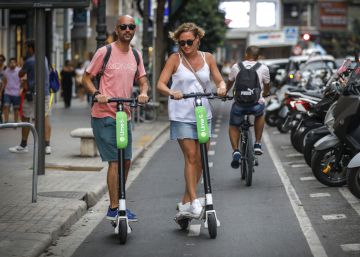 Lime propone pagar en Valencia una tasa similar a la de las terrazas por sus patinetes