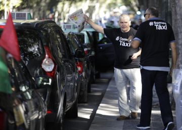 Los taxistas portugueses se plantan contra la ‘ley Uber’