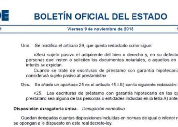 Los bancos no tendrán que pagar el impuesto en las hipotecas que den a la Iglesia y el Estado