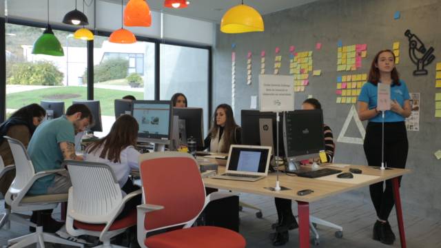 Interior de TheCircularLab, un centro pionero de investigación en economía circular situado en Logroño (La Rioja).