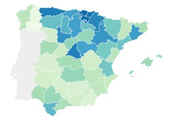 La pensión media ya supera los 1.000 euros en estas 12 provincias