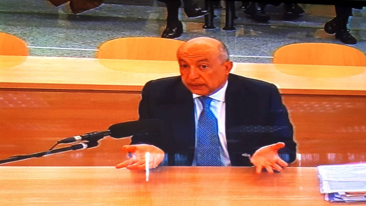 Francisco Celma, durante su interrogatorio.