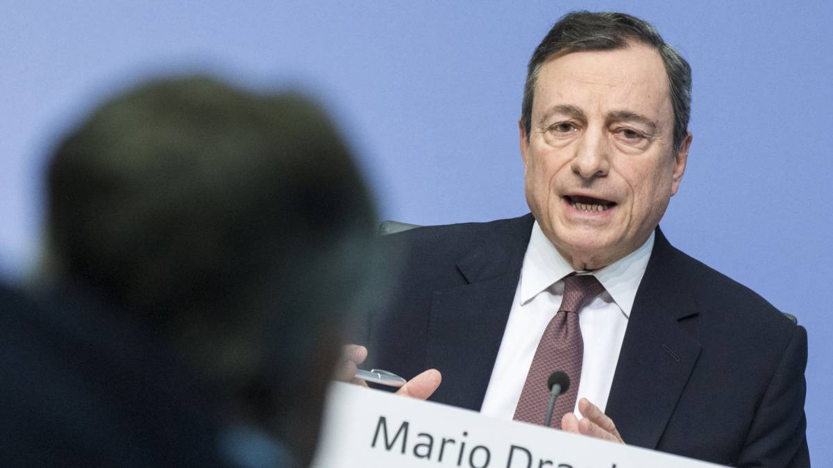 El presidente del BCE, Mario Draghi, en Fráncfort.