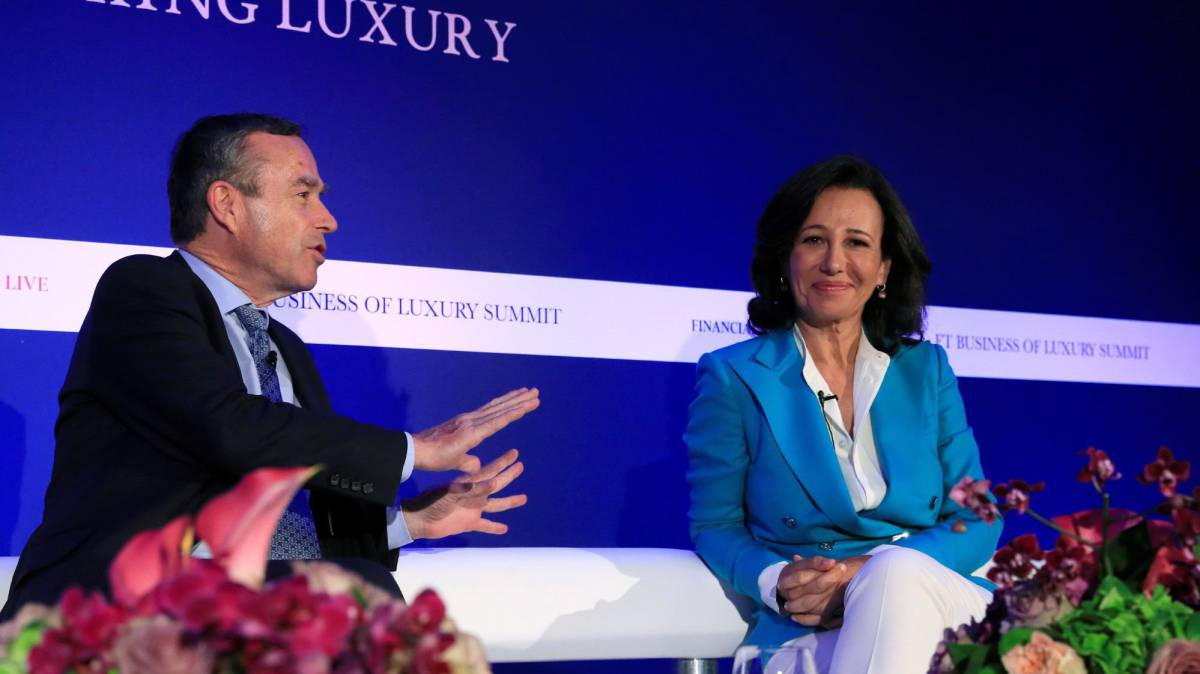 Ana Botín, en el acto del ‘Financial Times’.