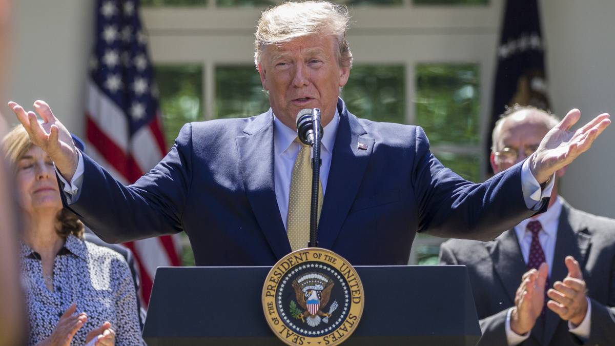 Trump, en una comparecencia en la Casa Blanca.