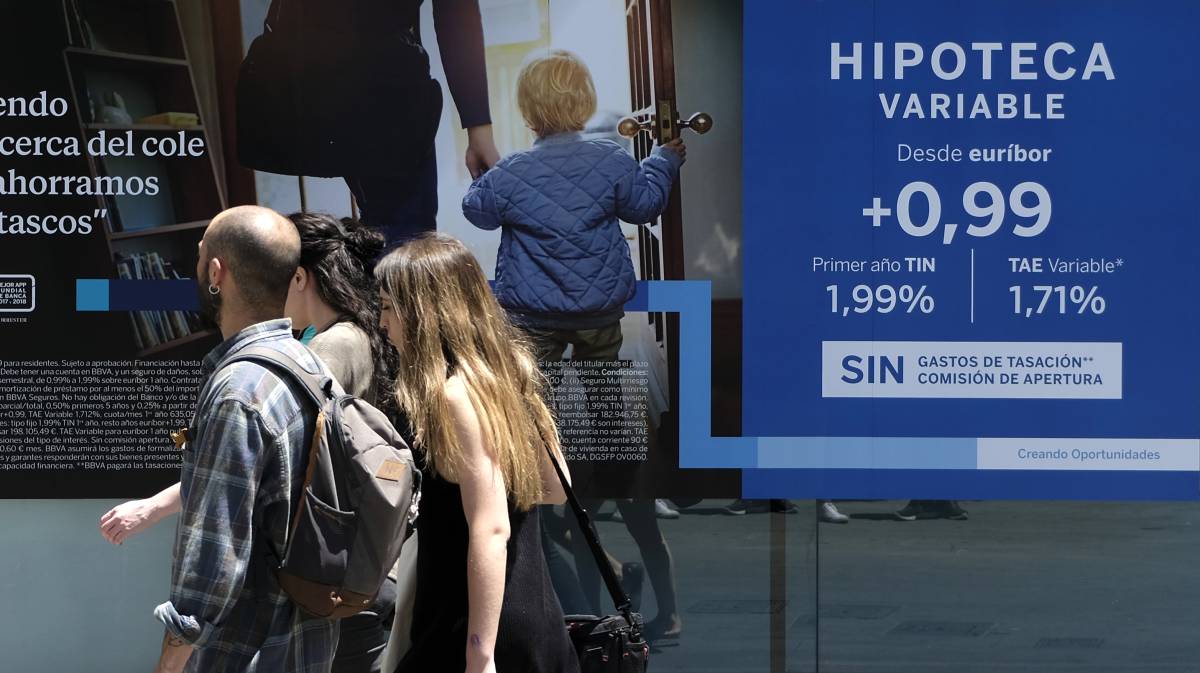 Publicidad de hipotecas, en Granada.