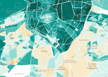 El mapa de la renta de los españoles, calle a calle