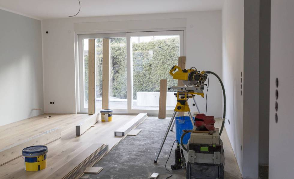 Reforma en el interior de una vivienda.