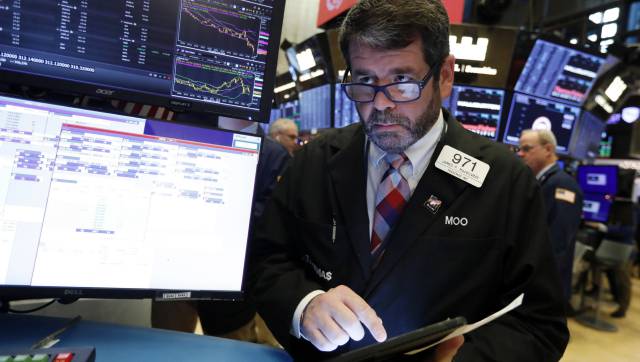 Un agente bursátil en Wall Street.