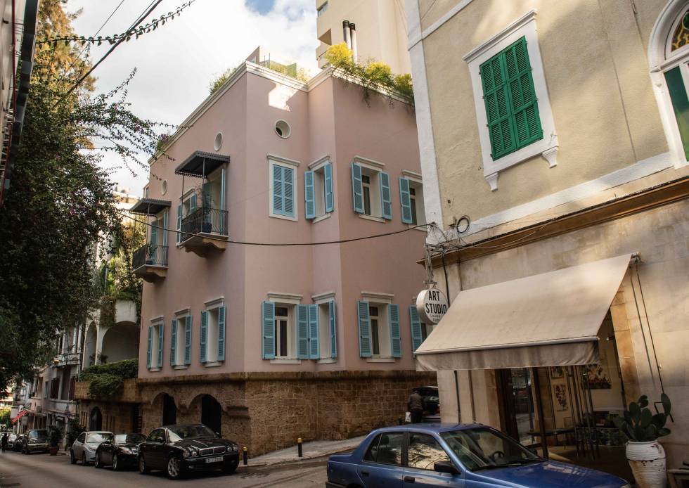 Casa donde se aloja Ghosn en Beirut.