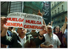 Los sindicatos cifran en el 84% el éxito de una huelga inexistente para el Gobierno