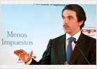 Aznar reprocha a Zapatero la falta de consenso mientras el PSOE le acusa de seguidismo