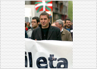 Cientos de partidarios de Batasuna se manifiestan en Vitoria por los derechos civiles y políticos