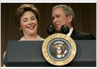 Laura Bush, humorista estrella