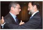 Rajoy cubre de elogios a Gallardón ante Esperanza Aguirre y Acebes