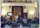 Un obispo celebra una misa en Paracuellos con símbolos franquistas