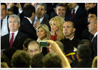 Los besos de Shakira desde el palco de Mestalla